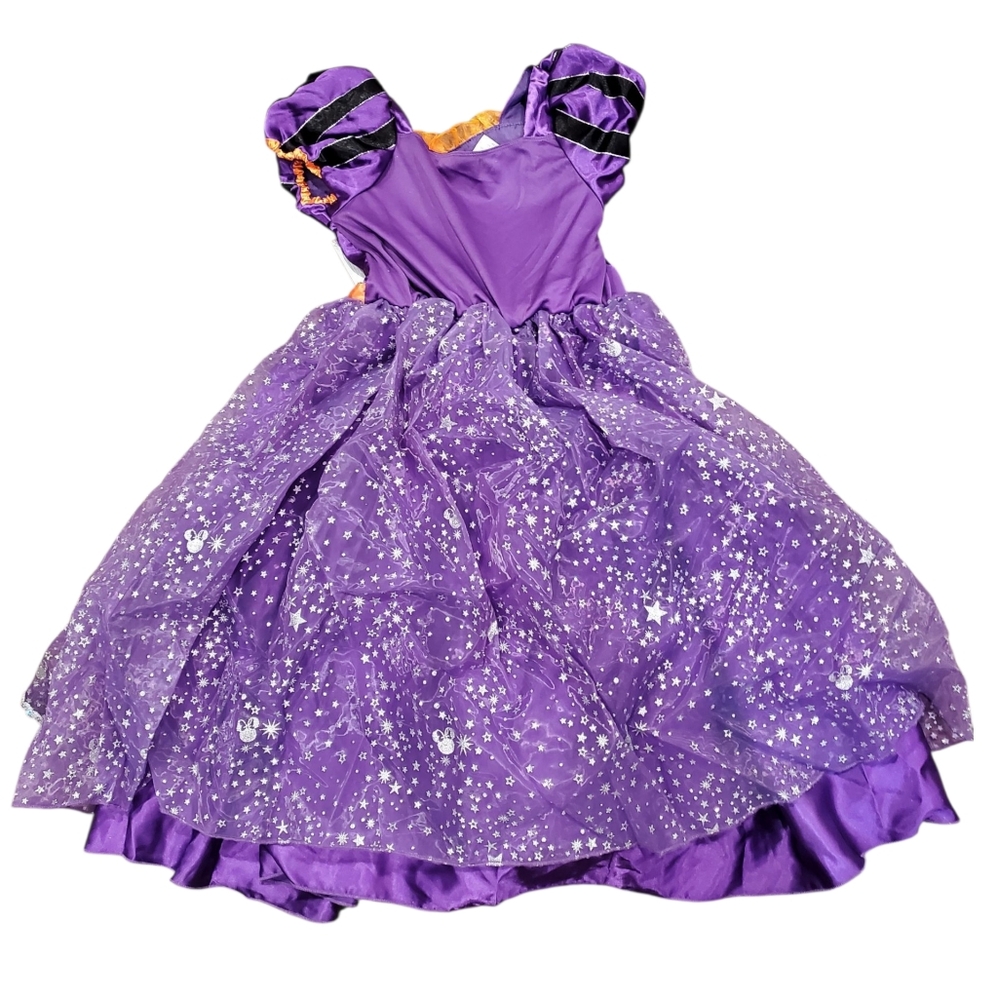 Disney Minnie Mouse Witch Purple and Orange Costume With Hat - 9/10 - Picture 7 of 14